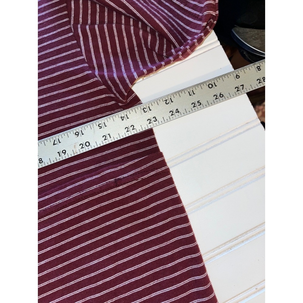 Vintage Red Oak Texas A&M Aggies Striped T-Shirt Mens XL Maroon White 90s NCAA - Picture 3 of 6